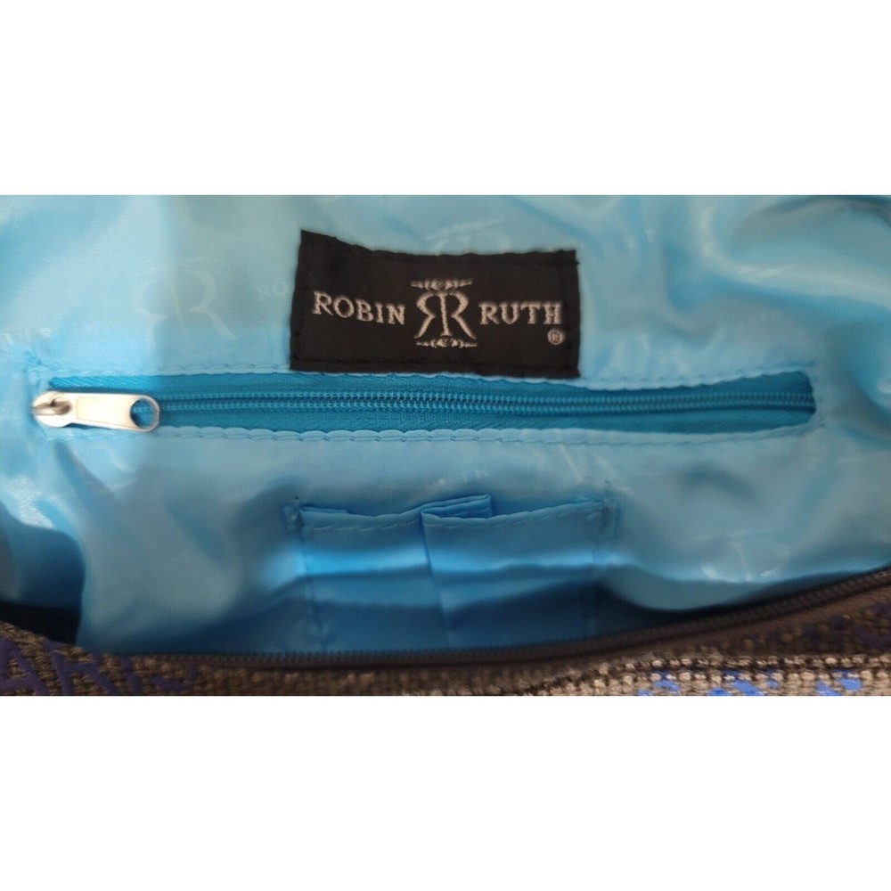 Robin Ruth City Bag RARIS Brown Blue NEW - Picture 7 of 9